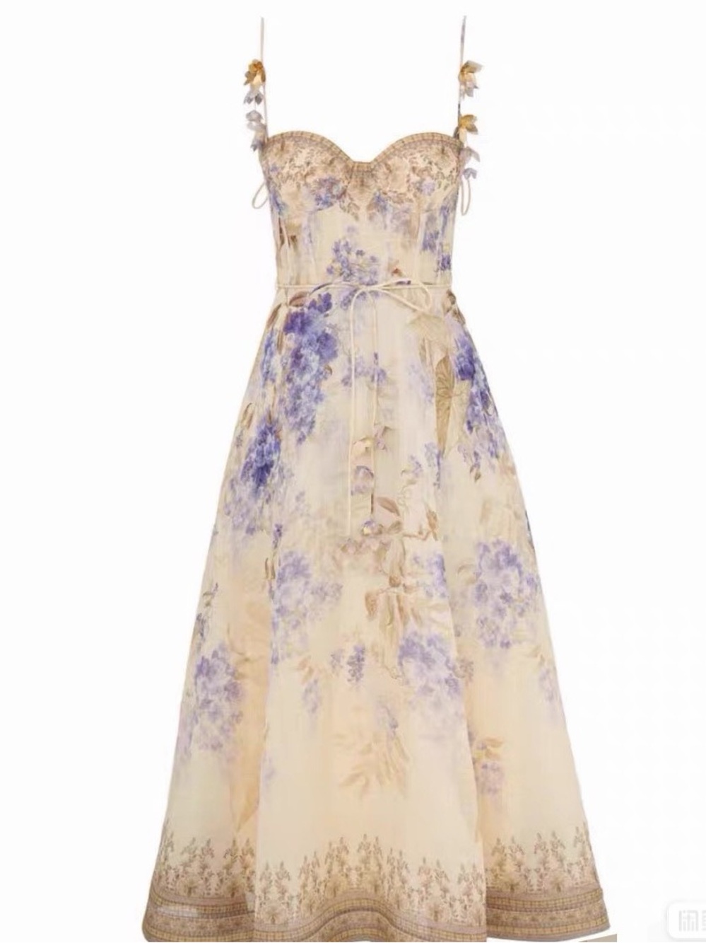 Zimmermann Yellow and Purple Floral Bandeau Slip
